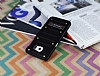 Eiroo Lesan Samsung Galaxy S6 Edge Standl Metal Delikli Siyah Rubber Klf - Resim 2
