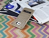 Eiroo Lesan Samsung Galaxy S6 Edge Standl Metal Delikli Gold Rubber Klf - Resim: 2