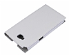 LG G Pro Lite Gizli Mknatsl nce Yan Kapakl Beyaz Deri Klf - Resim: 3