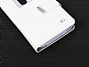 Eiroo LG G2 Buckle Pencereli Standl Beyaz Deri Klf - Resim: 2
