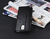 Eiroo Samsung N9000 Galaxy Note 3 Standl Czdanl Siyah Deri Klf - Resim: 3