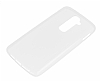LG G2 Ultra nce effaf Beyaz Silikon Klf - Resim: 3