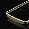 Eiroo LG G3 Metal Bumper ereve Gold Klf - Resim 3