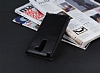 LG G3 Stylus Gizli Mknatsl Pencereli Siyah Deri Klf - Resim 2