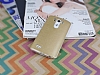 LG G3 Ultra nce Deri Gold Silikon Klf - Resim: 1