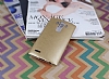 LG G4 Ultra nce Deri Gold Silikon Klf - Resim 1