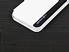Eiroo LG Optimus G Pro Czdanl Yan Kapakl Beyaz Deri Klf - Resim 2