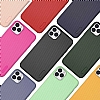 Eiroo Line iPhone 11 Pro Max Siyah Silikon Klf - Resim 1