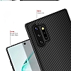 Eiroo Line Samsung Galaxy Note 10 Plus Siyah Silikon Klf - Resim 2