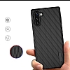Eiroo Line Samsung Galaxy Note 10 Siyah Silikon Klf - Resim 3
