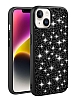 Eiroo Linea iPhone 14 Tal Siyah Silikon Klf