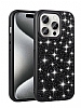 Eiroo Linea iPhone 15 Pro Max Tal Siyah Silikon Klf