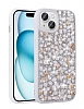 Eiroo Linea iPhone 15 Tal Beyaz Silikon Klf