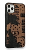 Eiroo Linen iPhone 11 Pro Koyu Kahverengi Silikon Klf - Resim: 1