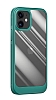 Eiroo Lion iPhone 12 / 12 Pro 6.1 in Silikon Cam Yeil Klf