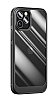 Eiroo Lion iPhone 12 Pro Max 6.7 in Silikon Cam Siyah Klf