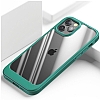 Eiroo Lion iPhone 13 Pro Max Silikon Cam Yeil Klf - Resim 1