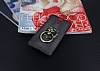 Eiroo Lion Ring General Mobile Android One / General Mobile GM 5 Selfie Yzkl Dark Silver Rubber Klf - Resim 1