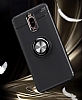 Eiroo Liquid Ring Huawei Mate 10 Lite Standl Rose Gold-Siyah Silikon Klf - Resim: 4