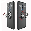 Eiroo Liquid Ring Huawei Mate 10 Pro Standl Siyah Silikon Klf - Resim: 1