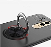Eiroo Liquid Ring Huawei Mate 20 Lite Standl Krmz Silikon Klf - Resim 5