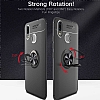 Eiroo Liquid Ring Huawei Y7 Prime 2019 Standl Siyah Silikon Klf - Resim: 3