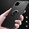 Eiroo Liquid Ring iPhone 11 Pro Max Standl Siyah Silikon Klf - Resim: 4