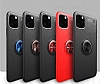 Eiroo Liquid Ring iPhone 11 Pro Max Standl Siyah Silikon Klf - Resim: 6