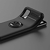Eiroo Liquid Ring Samsung Galaxy A02s Standl Siyah-Krmz Silikon Klf - Resim: 3