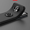 Eiroo Liquid Ring Xiaomi Redmi Note 9 Pro 5G Standl Siyah-Mavi Silikon Klf - Resim: 3