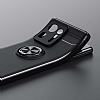 Eiroo Liquid Ring Xiaomi Mi Mix 4 Standl Siyah-Mavi Silikon Klf - Resim: 1