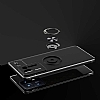 Eiroo Liquid Ring Xiaomi Mi Mix 4 Standl Siyah-Mavi Silikon Klf - Resim: 5