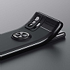 Eiroo Liquid Ring Xiaomi 11T Standl Siyah-Krmz Silikon Klf - Resim: 3
