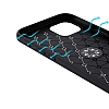 Eiroo Liquid Ring iPhone 14 Plus Standl Lacivert Silikon Klf - Resim 3