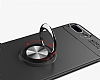 Eiroo Liquid Ring iPhone 7 Plus / 8 Plus Standl Siyah Silikon Klf - Resim: 1