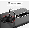 Eiroo Liquid Ring OnePlus 7 Pro Standl Siyah Silikon Klf - Resim: 2