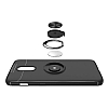 Eiroo Liquid Ring OnePlus 7 Standl Siyah-Lacivert Silikon Klf - Resim: 2