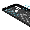 Eiroo Liquid Ring OnePlus Nord N10 5G Standl Siyah Silikon Klf - Resim: 2