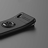 Eiroo Liquid Ring Samsung Galaxy A01 Core Standl Siyah Silikon Klf - Resim: 4