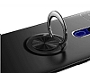 Eiroo Liquid Ring Oppo A5 2020 Standl Lacivert Silikon Klf - Resim: 1