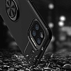 Eiroo Liquid Ring Oppo A73 Standl Krmz-Siyah Silikon Klf - Resim: 2