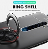 Eiroo Liquid Ring Oppo Reno2 Z Standl Siyah-Lacivert Silikon Klf - Resim: 1