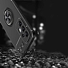 Eiroo Liquid Ring Realme 7 Pro Standl Siyah-Krmz Silikon Klf - Resim 3