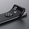 Eiroo Liquid Ring Realme C25 Standl Lacivert-Siyah Silikon Klf - Resim: 1