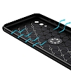 Eiroo Liquid Ring Samsung Galaxy A02 Standl Siyah Silikon Klf - Resim: 5