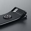 Eiroo Liquid Ring Samsung Galaxy A04e Standl Siyah Silikon Klf - Resim 8