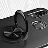 Eiroo Liquid Ring Samsung Galaxy A10S Standl Rose Gold-Siyah Silikon Klf - Resim: 3