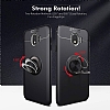 Eiroo Liquid Ring Samsung Galaxy J7 Prime / Prime 2 Standl Lacivert Silikon Klf - Resim: 3