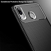Eiroo Rugged Carbon Samsung Galaxy M10 Lacivert Silikon Klf - Resim 3