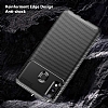 Eiroo Rugged Carbon Samsung Galaxy M10 Lacivert Silikon Klf - Resim 2